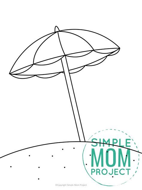 Beach Umbrella Template