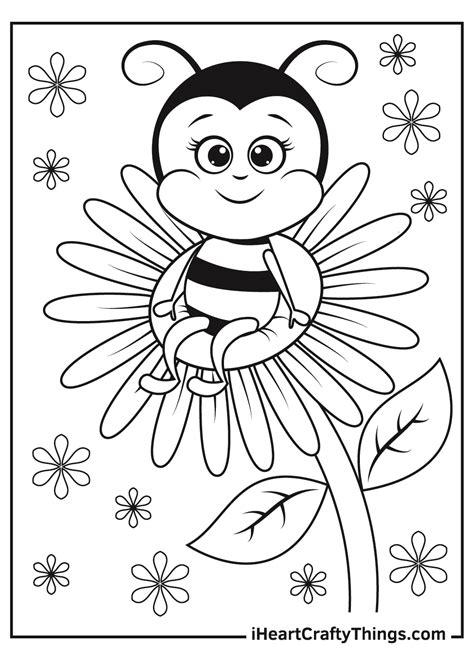 Bee Coloring Pages Printable