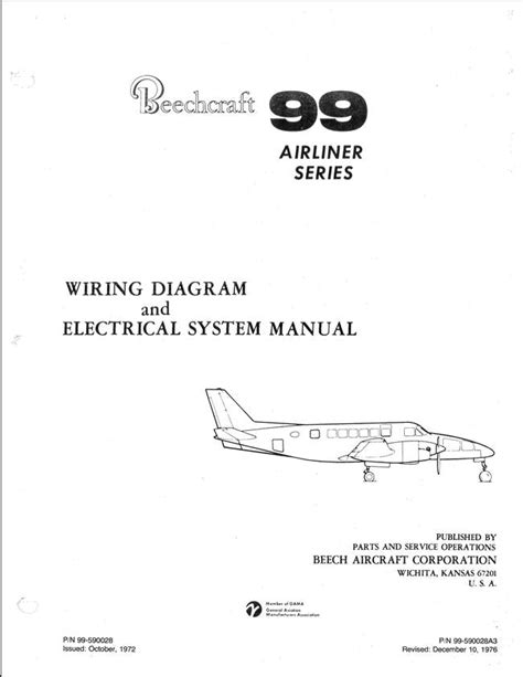 Beechcraft 99 Airliner Wiring Diagram Electrical Systems Manual