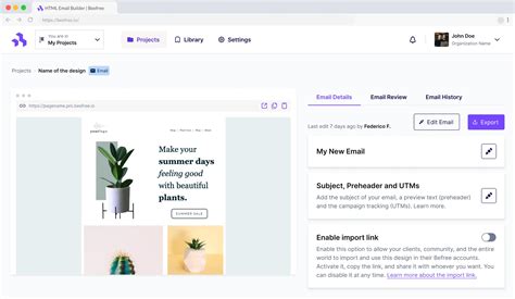 Beefree Email Template
