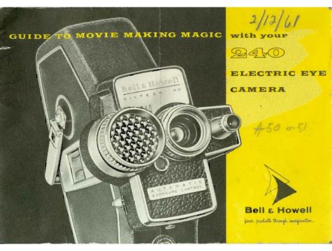 Bell Howell 240 Ee 16mm Camera Manual