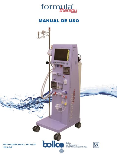 Bellco Formula 2016 Dialysis Machine Manual