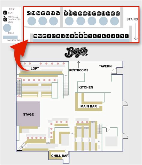 Belly Up Seating Chart