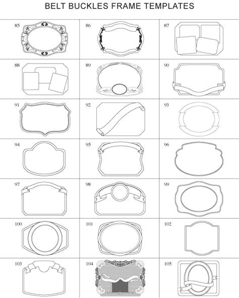 Belt Buckle Template