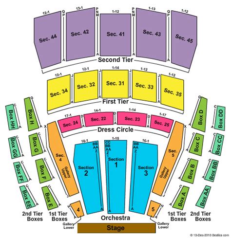 Benaroya Seating Chart