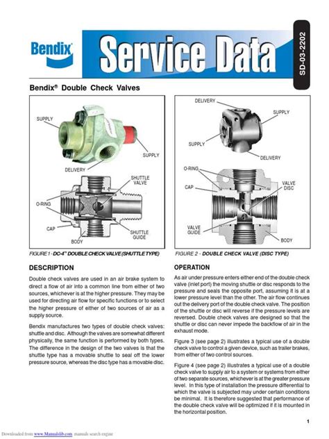 Bendix Brake Valve Catalogue