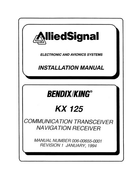 Bendix King Kx 125 Wiring Diagram