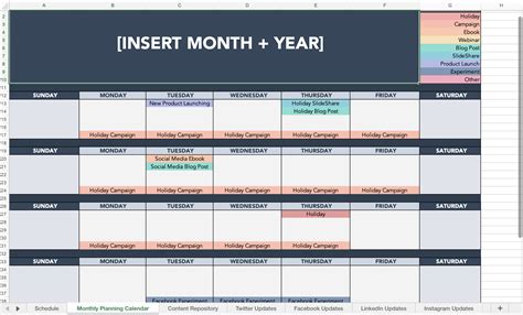 Best Content Calendar Template