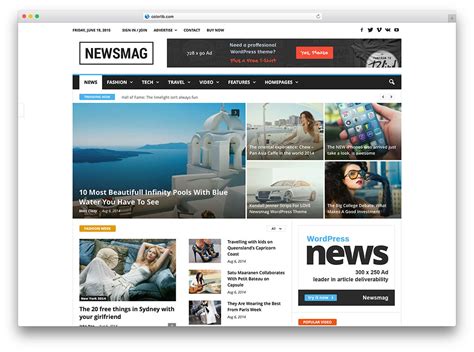 Best News Template Wordpress