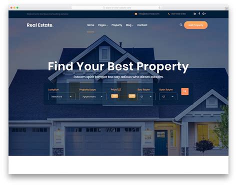 Best Real Estate Web Templates