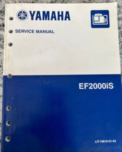 Best Yamaha Inverter Ef2000is Service Shop Manual