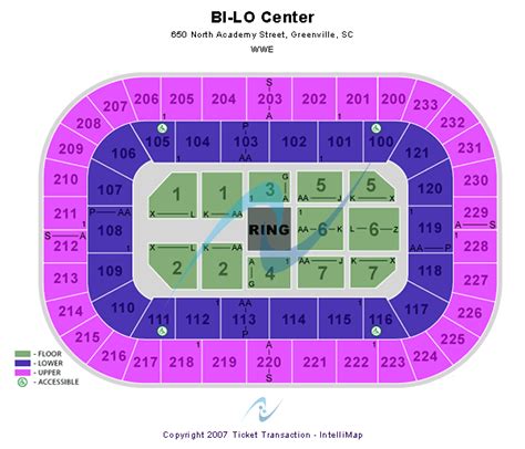 Bi Lo Center Greenville Sc Seating Chart