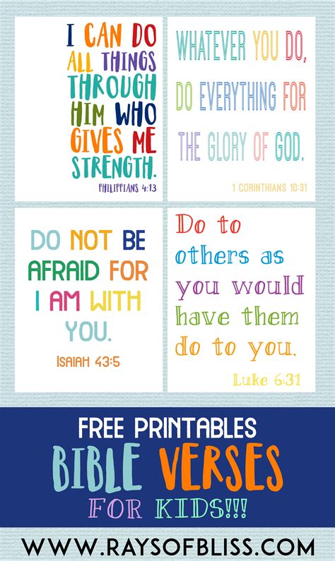 Bible Printables Free