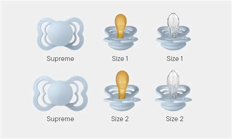 Bibs Pacifier Size Chart