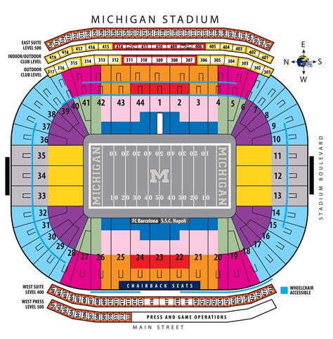 Big House Row Michigan Stadium Seating Chart