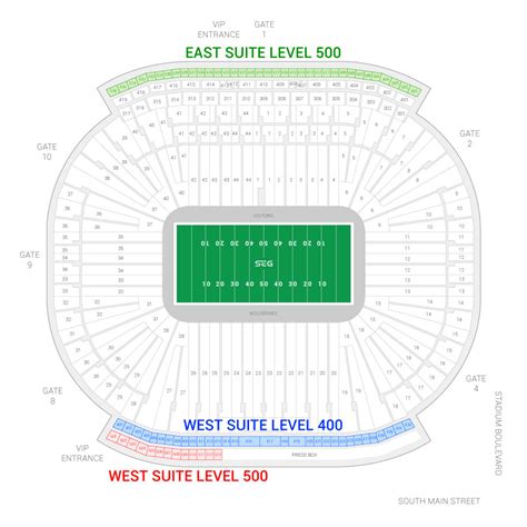 Big House Seating Chart With Rows