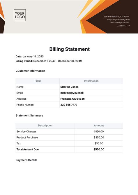 Billing Address Template