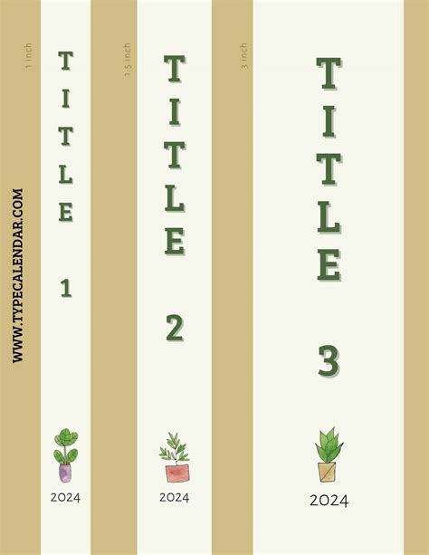 Binder And Spine Templates