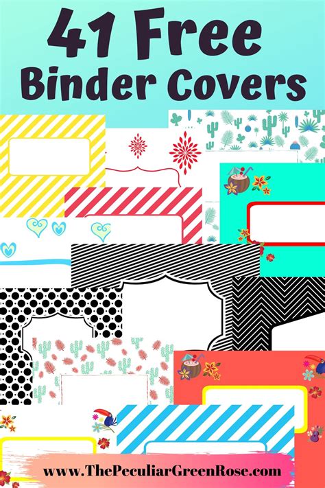 Binder Cover Printable