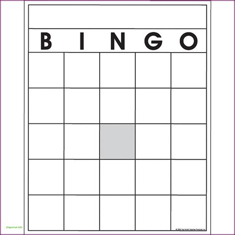 Bingo Spreadsheet Template