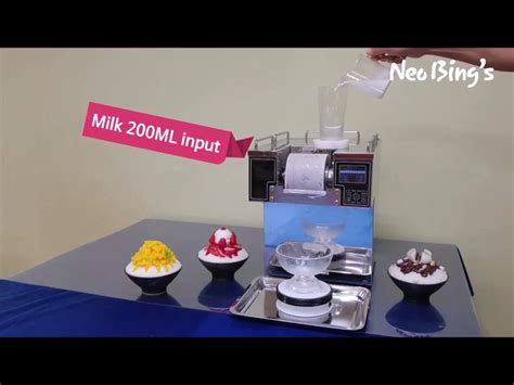 Bingsu Snow Ice: A Refreshing Treat Made with a Unique Machine