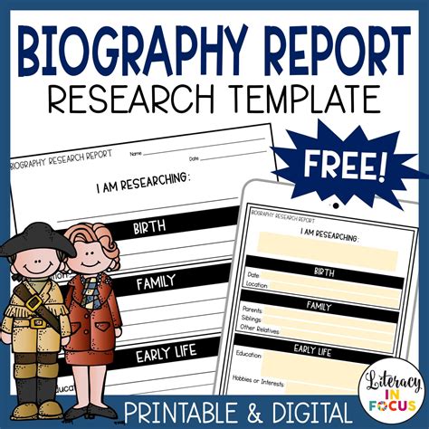Biography Report Template
