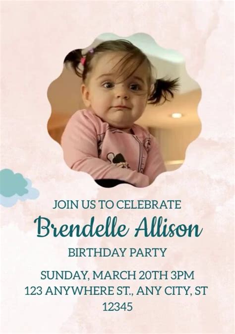 Birthday Announcement Template