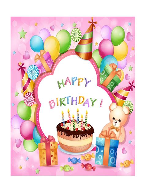 Birthday Card Free Template