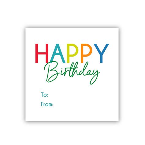 Birthday Gift Card Templates