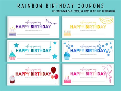 Birthday Gift Coupon Template