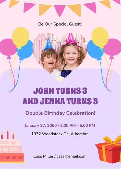 Birthday Invite Templates