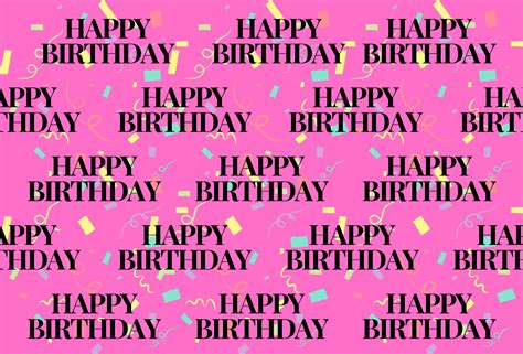 Birthday Printable Wrapping Paper