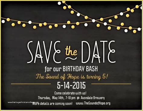 Birthday Save The Date Templates
