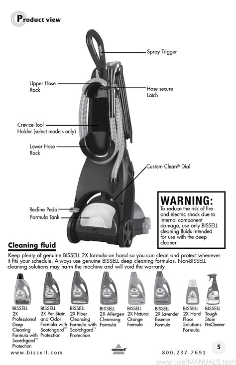 Bissell Proheat 2x Model 9500 Manual