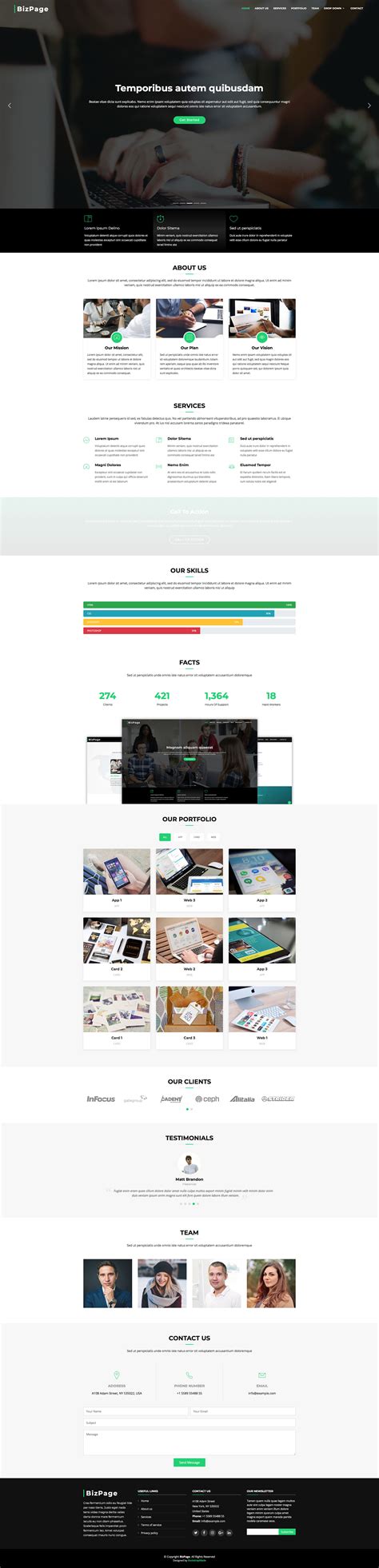 Bizpage Template