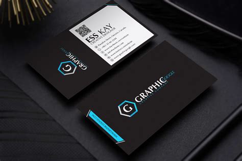Black Business Card Template