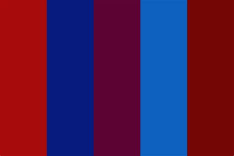 Black Red Blue Color Chart