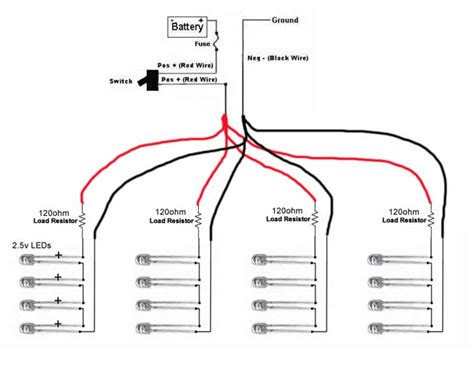 Black Red Green 12v Led Light Wiring Diagram Wire