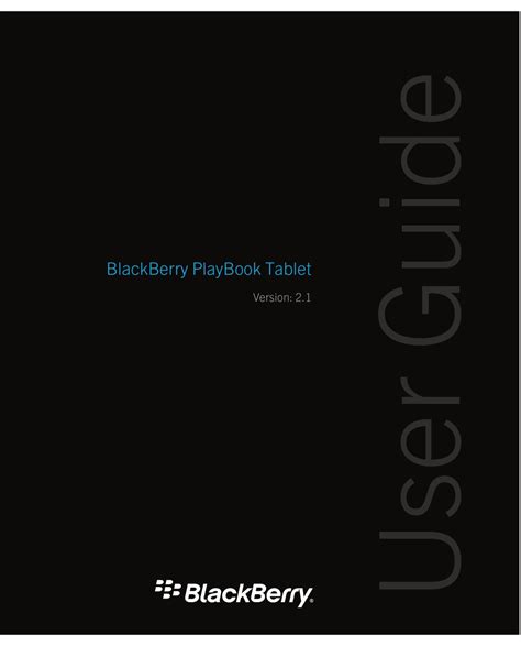 Blackberry Playbook Instructions Manual