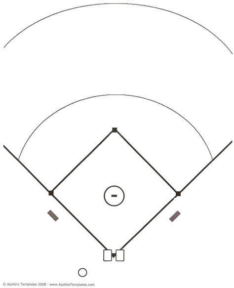 Blank Baseball Field Template