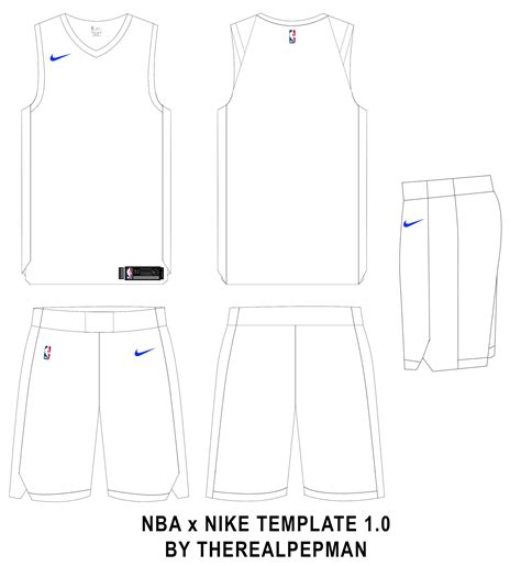 Blank Basketball Uniform Template