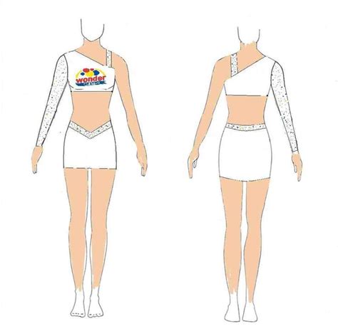 Blank Cheer Uniform Template