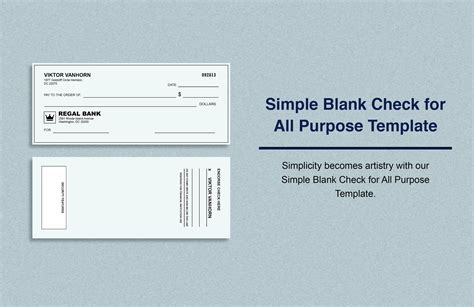 Blank Cheque Template Editable