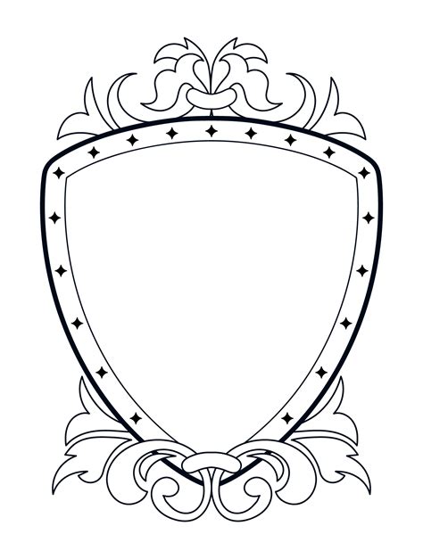 Blank Family Crest Template