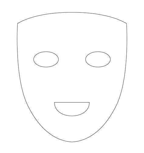 Blank Mask Template Printable