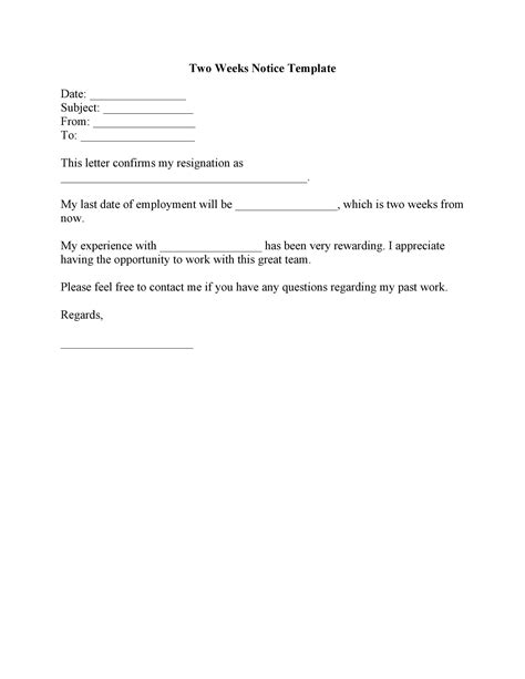 Blank Notice Template
