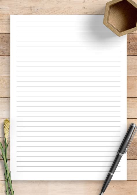 Blank Paper With Lines To Write On Printable