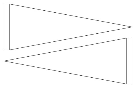 Blank Pennant Template