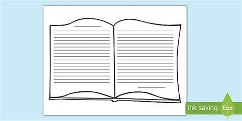 Blank Printable Book Template