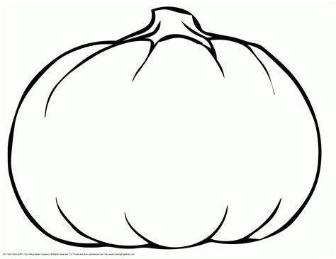 Blank Pumpkin Coloring Pages Printable